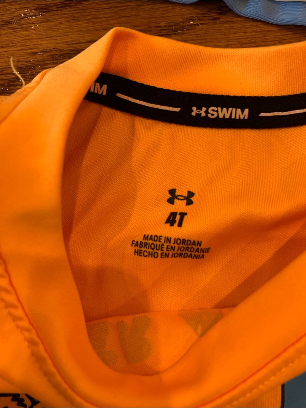 Under Armour Bright Orange Kids Short Sleeve Tee with Graphic bundle of 5 - Picture 3 of 9